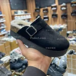 ⁦سابو شتوي مبطّن بالفرو للنساء - نعل عالي Plaka1 Cozy Sabot⁩ - الصورة ⁦7⁩